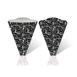 Generic Paris 100 Conos Negro Chato para Crepas