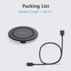 Yootech Wireless Charger,10W Max Fast Charging Pad Black/Black