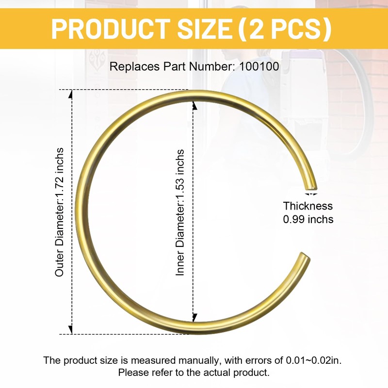 100100 Vacuum Cleaner Attachment Compression Ring Replacement for Proteam Commercial