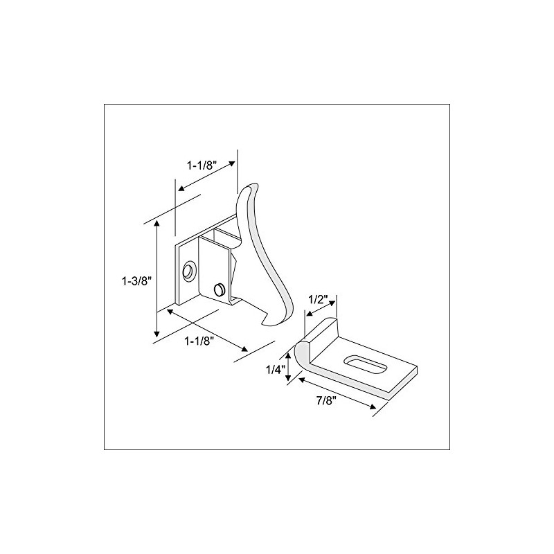 10 Pack Rok Hardware Extra Heavy Duty Elbow Latch Cabinet