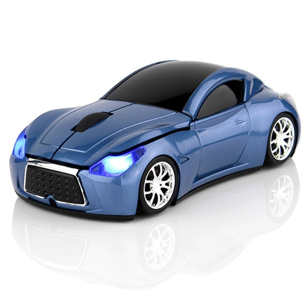 Ai5G Race Car Mouse - Wireless Sports Car Shaped Computer Mouse With LED Lights