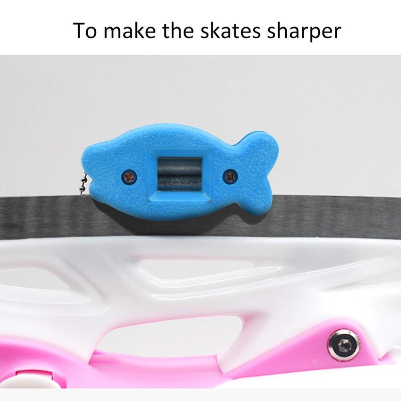 Pissente Ice Skate Blade Sharpener, Hockey Skate Sharpener, Manual Ice