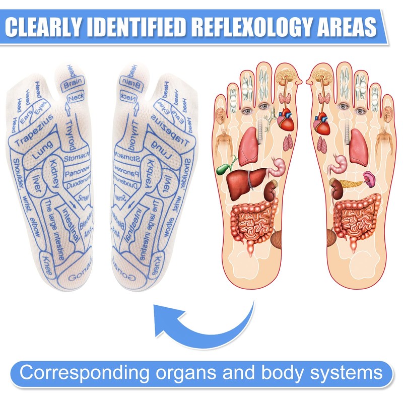 PEUTIER Foot Massage Socks with 2 Massage Tool, Pressure Point