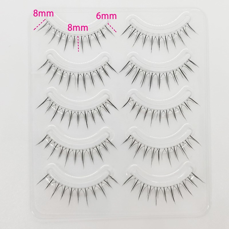 Bodermincer False Eyelashes, Natural Upper Eyelashes, 3D A4 Popular Handmade
