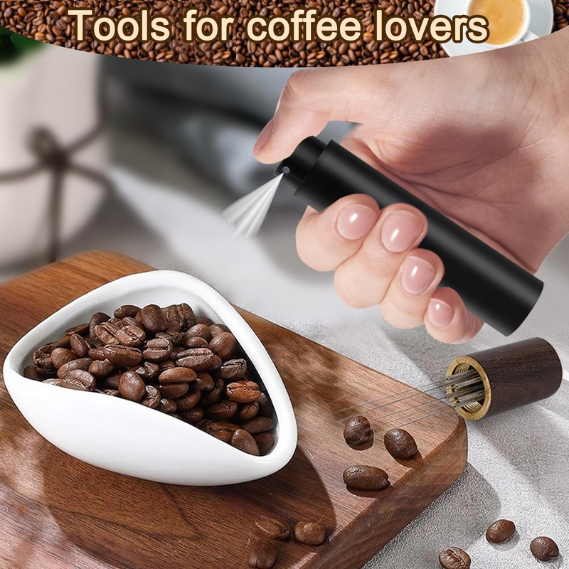 Coffee Bean Dosing Cup and RDT Spray Bottle, Espresso Coffee
