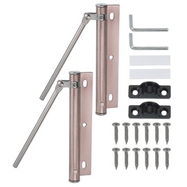 PATIKIL 5.5 Inch Spring Door Closer, 2 Set Spring Door Stop Screen Door Latch Security Door Stopper with Adjustable Closing Speed for Home Hinge Door, Red Patina