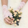 Tidyworm Women's Lace Gloves, Fingerless, UV Protection, Summer, Stylish, Floral