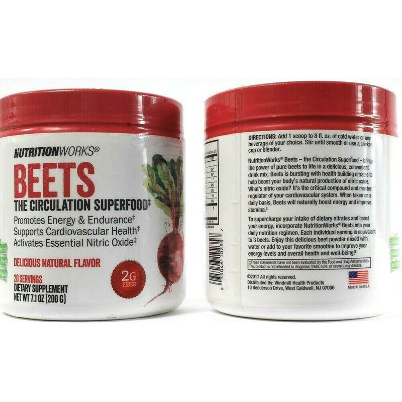 9.88 OZ 2 PACK NUTRITION WORKS BEETS THE CIRCULATION SUPER