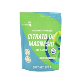 IsaaQuim Citrato de Magnesio en Polvo 100% Puro | 500 g | 333 Porciones de 1.5 g | Suplemento Alimenticio sin Sabor | 240 mg de Magnesio por Porción