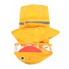 Dog Raincoat Waterproof Transparent PVC Brim Adjustable Hooded Dog Rain