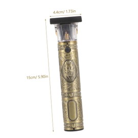 FOMIYES Buddha Head Retro Oil Head Scissors Clipper Comb Length Control Charging Razor Hair Salon Tool