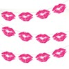 AK Giftshop Makeup Lips Bunting Party Decorations - 12pcs /