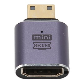 WOOXGEHM Mini HDMI Male to Female Adapter, Supports 8K 60Hz 4K 120Hz Adapter with Indicator Light for Camera, Tablet, Monitors, TVs, Projectors, Computers