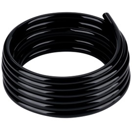 ZY-hosetube Black Vinyl Tubing 3/8” ID × 1/2” OD - 100 Feet PVC Flexible Plastic Tube Hybrid Hose, Transfer Water Air Oil for Pond Fountain Garden, Non-toxic and BPA free
