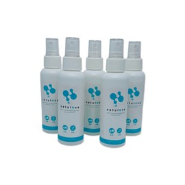 乾いた後も効果が続く除菌消臭スプレー 天然成分100％【natulove】無臭 アルコールや次亜塩素系のニオイが気になる方 衣類についたタバコや食事のニオイや空間の除菌・消臭スプレー 抗菌効果が長持ち 無香料 毎日スプレーして除菌作用のあるお部屋に 頻繁に洗えないカーテンにスプレーして効果が持続 (100mlx5本セット)