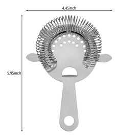 2 Pack Cocktail Strainer, Stainless Steel Cocktail, Sieve Tea Strainer, Cocktail Filtering Tool for Bar, Restaurant, Home