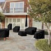 Dokon 3-Seater Garden Bench Protective Cover, Waterproof, Winterproof, 420D Oxford