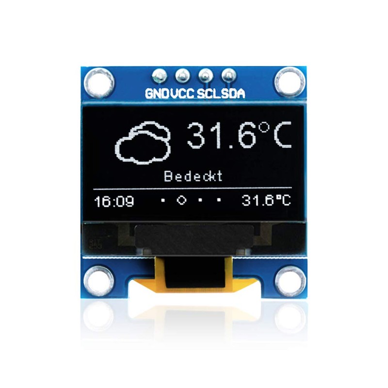 KeeYees OLED Display OLED Module 0.96 Inch I2C 128X64 SSD1306