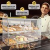 Cityjoy Cupcake Display Case with Handle – 19x 9.5x 11.8″