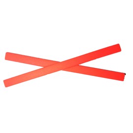 ExactFitt Replacement Ear Socks for Oakley Pitchman OX8050 OX8096 OX8105 OO9439 Tincup Glass Frames (Red - 1 Pair)