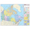 Cool Owl Maps Canada Wall Map Poster (Laminated 32x24)