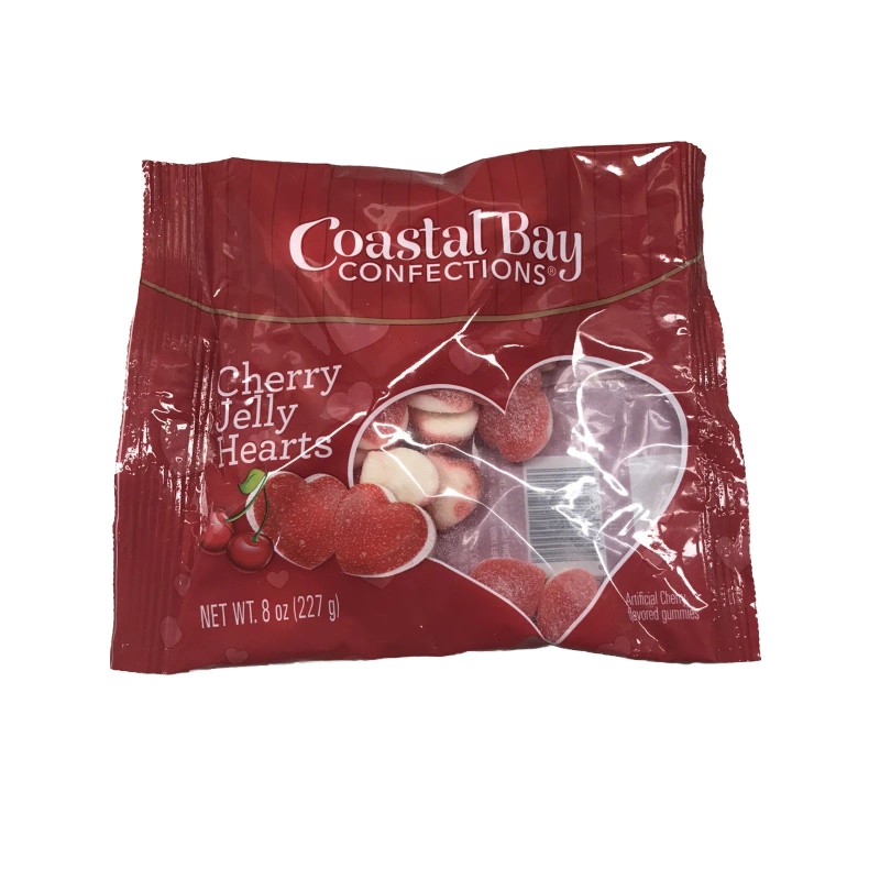 Jelly Belly Coastal Bay Connections Cherry Jelly Hearts 8oz/227gm