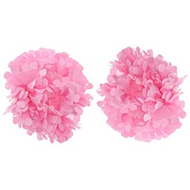 Zac's Alter Ego Set of 2 Soft Chiffon Ruffle Hair Scrunchies with Flower Ends