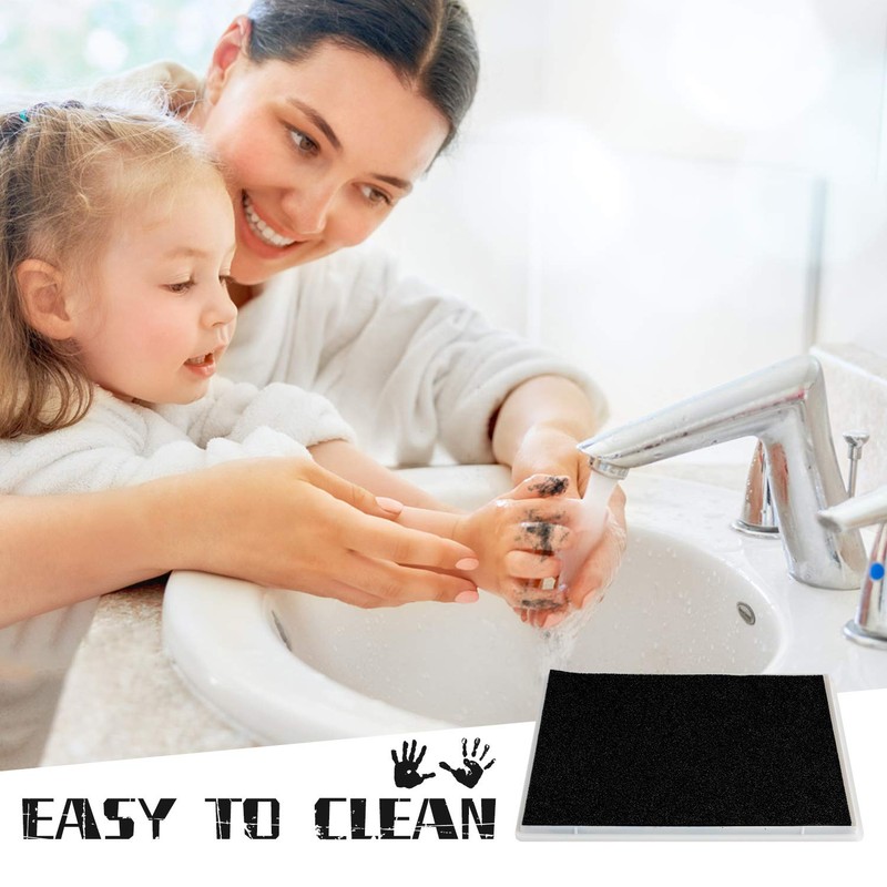 Ink Pad, 5x4'' Washable Non-Toxic Ink Stamp Pad for Baby