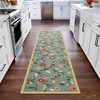 Ottomanson Hallway Runner Rug 2'7" x 9'6" Non Slip Floral