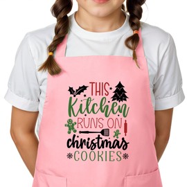 Custom Empire Shop Christmas Edition Kids Baker Apron - Fun Cooking & Baking Gift for Boys and Girls - Unisex Toddler Apron - Stocking Stuffer