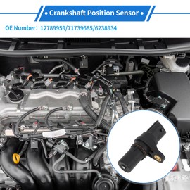 VekAuto 1 Pc Crankshaft Position Sensor for Chevy Cobalt SS 2.0 05-07 Sturdy Metal Plastic Black Engine Crank CKP Sensor