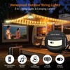 TOHETO Camping String Lights, 3 in 1 Upgraded Retractable RGB
