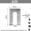 TERF® 50mm X 100mm X 3mm with 14mm Slots Galvanised
