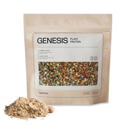 Synchro Genesis Plant Based Protein Powder | Vanilla Spice | 30g of Organic Protein Per Serving | <1g Sugar | 1g Net Carbs | No Stevia | Superfoods + Prebiotics | Vegan + Keto Friendly