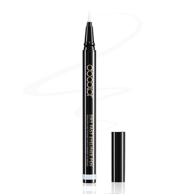 Docolor Ultra Fine Precision White Eyeliner, Professional Liquid Eyeliner, Waterproof