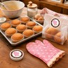 36 Pcs Make Cakes with Love Stickers, Round Baking Labels