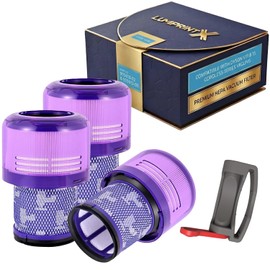 Dyson V11 Filter, 3-Pack Premium True HEPA Replacement Filters for Dyson V11, V11 Animal, V11 Completed/Absolute, Dyson-V15, V15 Filter, V15 Absolute/Submarine with Trigger Clamp, Part no. 970013-02