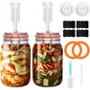 Galssmagic Fermentation Kit,1.5 Liter Fermentation Jar with Fermenting Weights and