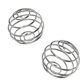 Foaming Ball Protein Mixing Bowl Cup Protein Shaker Foaming Ball 304 Stainless Steel Blender Bottle Mixing Whisk (Pack of 2)