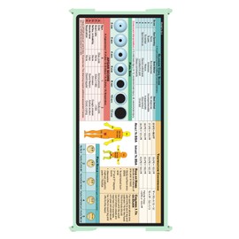 Whitecoat Clipboard® Trifold - EMT Edition (Mint, Trifold)