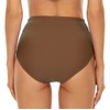Annbon - Parte inferior de bikini de cintura alta con