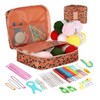 58-Piece Crochet Starter Kit for DIY Yarn Projects – Blue
