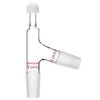 StonyLab 3 Way Distilling Thermometer Adapter with 24/40 Joints and