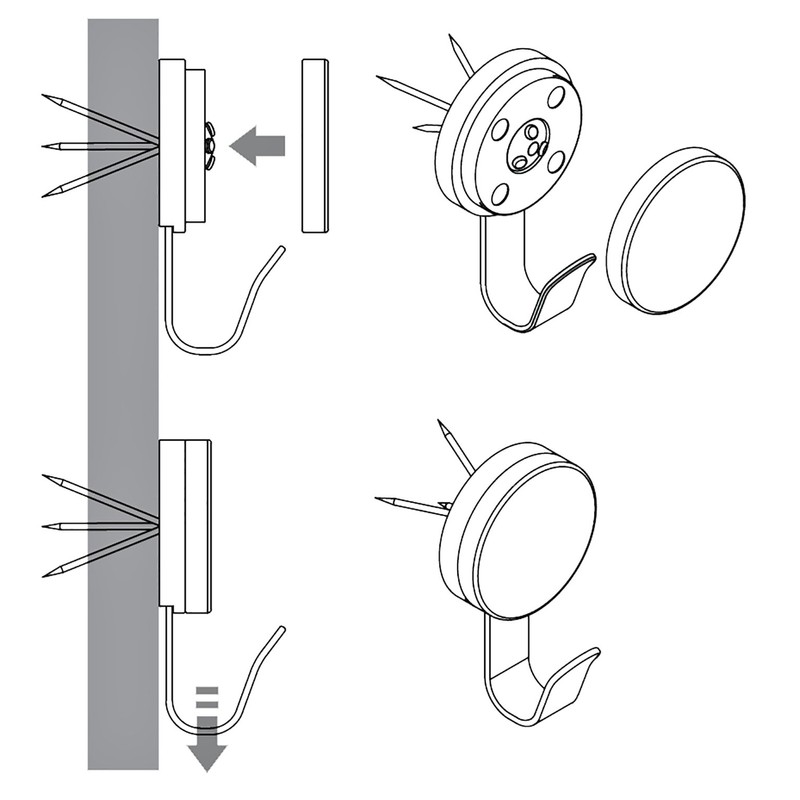 福井金属工芸 カラーフック F-0834