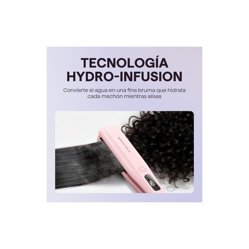 Wavytalk Steam Sesh Alisadora vapor con placas nano 1.38" y