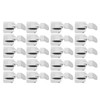 20 Pcs Zipper Presser Foot Stainless Steel Invisible Zipper Sewing