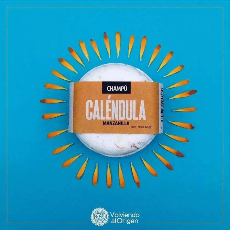 Volviendo al Origen Champú Sólido Calendula-manzanilla 2 De 120g