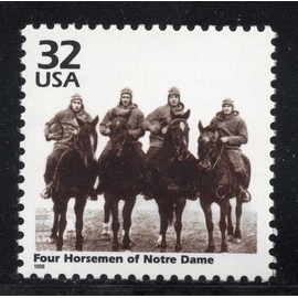1998 Celebrate The 1920s 4 Horseman of Notre Dame Single 33c Postage, Sc# 3184l, MNH, OG