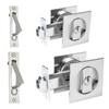Dontay Pocket Door Lock with Key 2 Pack, Contemporary Entry