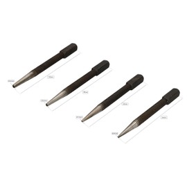 KOTARBAU® Countersink Set 4-Piece 0.8-3.2 mm Diameter 100 mm Nail Pusher Nail Drivers for Countersinking Nails